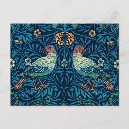 Carte Postale Oiseaux de William Morris (Devant)