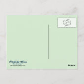 Carte Postale Oiseaux d'hiver (Dos)