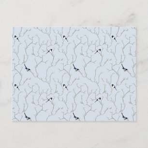 Carte Postale Oiseaux d'hiver