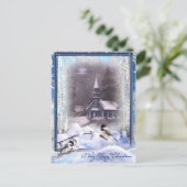 Carte Postale Oiseaux d'hiver (Debout devant)