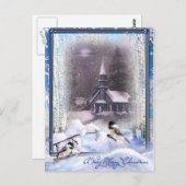 Carte Postale Oiseaux d'hiver (Devant / Derrière)