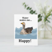 Carte Postale Oiseaux D'Oie Nager Dans L'Eau Oiseaux (Debout devant)