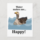 Carte Postale Oiseaux D'Oie Nager Dans L'Eau Oiseaux (Devant)