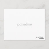 Carte postale Oiseaux du Paradis (Dos)