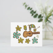 Carte Postale Oiseaux d'Ukulele par Tiki Ony (Debout devant)