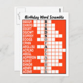 Carte Postale Oiseaux d'un mot de plume (Devant / Derrière)