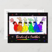 Carte Postale Oiseaux d'une plume (Devant / Derrière)