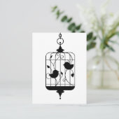 Carte Postale Oiseaux en cage (Debout devant)