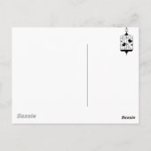 Carte Postale Oiseaux en cage (Dos)