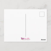 Carte Postale Oiseaux en fleurs Pied violets Fleur sauvage Oeuf  (Dos)