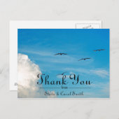 Carte Postale Oiseaux en Merci de vol (Devant / Derrière)