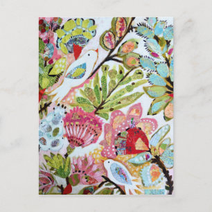 Carte Postale Oiseaux en papier II