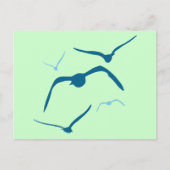 Carte Postale Oiseaux en vol (Devant)