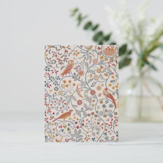 Carte Postale Oiseaux et fleurs, William Morris (Debout devant)