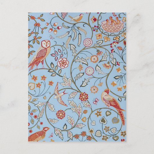 Carte Postale Oiseaux et fleurs, William Morris (Devant)