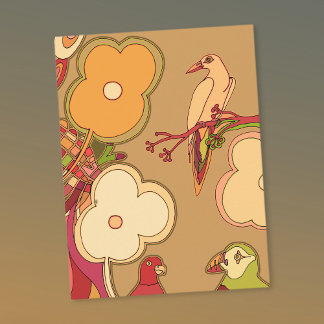 Carte Postale Oiseaux Fantaisistes