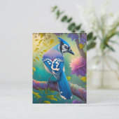 Carte Postale Oiseaux Fantastiques Geai Bleu (Debout devant)
