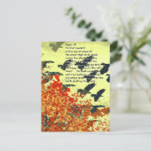 Carte Postale Oiseaux Il te couvrira de ses plumes, (Debout devant)