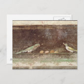 Carte Postale Oiseaux mangeant des noix (Devant / Derrière)