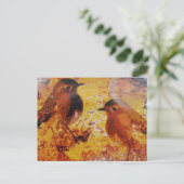 Carte Postale Oiseaux Médias Mixtes (Debout devant)