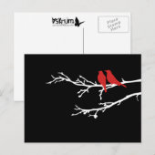 Carte Postale oiseaux moisis (Devant / Derrière)
