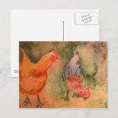 Carte Postale Oiseaux primitifs (Devant / Derrière)