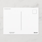 Carte Postale oiseaux sur le toit (Dos)