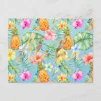 Oiseaux Tropicaux Floral Doré Aloha