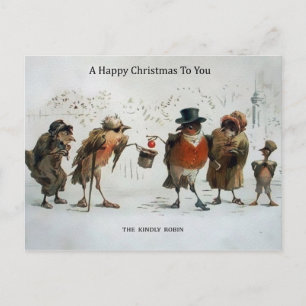 Carte Postale Oiseaux victoriens vintages