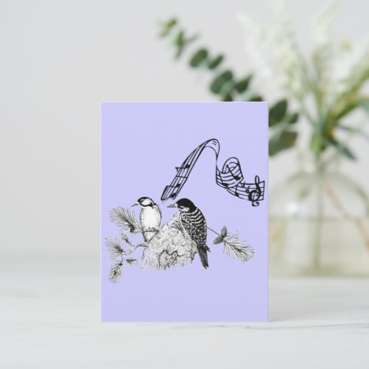 Carte Postale Oiseaux vintages (Debout devant)