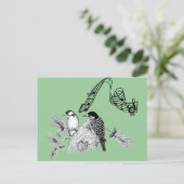 Carte Postale Oiseaux vintages (Debout devant)