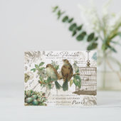 Carte Postale Oiseaux Vintages et volières (Debout devant)