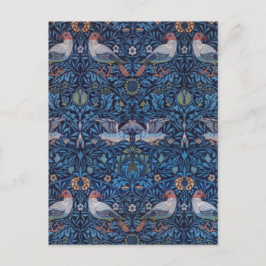 Carte Postale Oiseaux, William Morris (Devant)