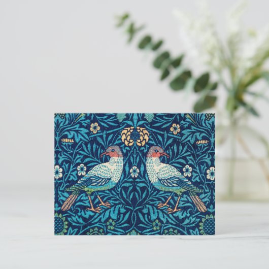 Carte Postale Oiseaux, William Morris (Debout devant)