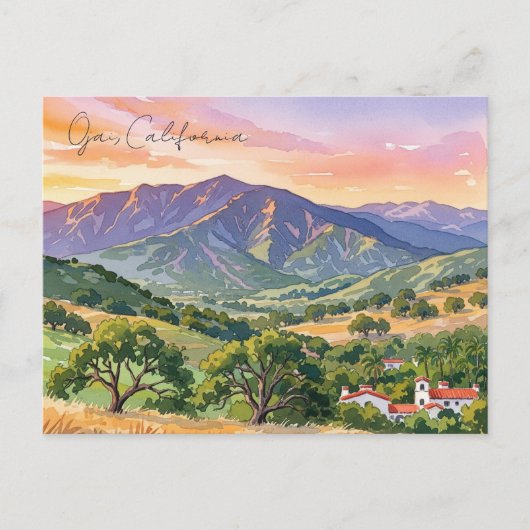 Carte Postale Ojai California Travel (Devant)