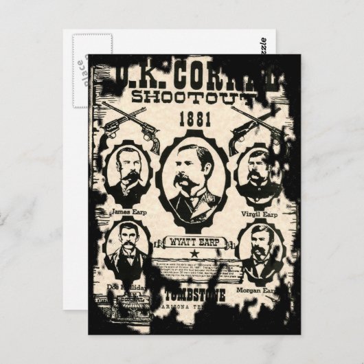 Carte Postale OK Corral Shootout (Devant / Derrière)