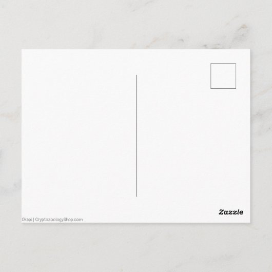 Carte Postale Okapi (Dos)