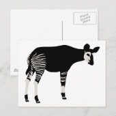 Carte Postale Okapi (Devant / Derrière)