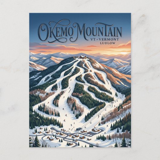 Carte Postale Okemo Mountain Vermont (Devant)