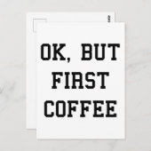 Carte Postale Oki, Mais Premier Café (Devant / Derrière)