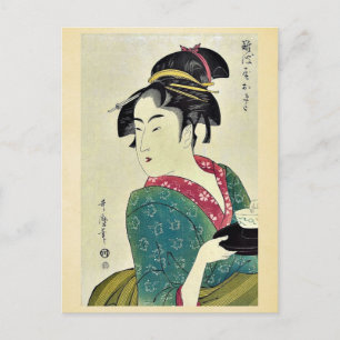 Carte Postale Okita of Naniwa ya par Kitagawa, Utamaro Ukiyoe