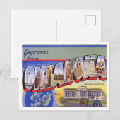 Carte postale Oklahoma Big Letters (Devant / Derrière)