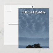 Carte postale Oklahoma Ciel orageux (Devant / Derrière)