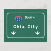 Carte Postale Oklahoma City ok Autoroute Interstate Freeway : (Devant)
