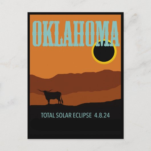 Carte Postale Oklahoma Eclipse (Devant)