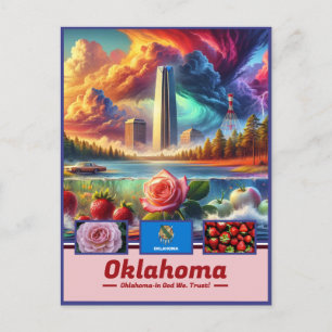 Carte Postale Oklahoma Essence Landmarks & Nature
