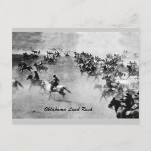 Carte postale Oklahoma Land Rush
