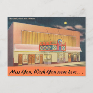 Carte Postale Oklahoma, Le Théâtre En Chef, Broken Bow