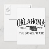 Carte Postale Oklahoma - L'État le plus tôt (Devant / Derrière)