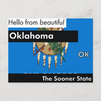Carte Postale Oklahoma L'État Le Plus Tôt